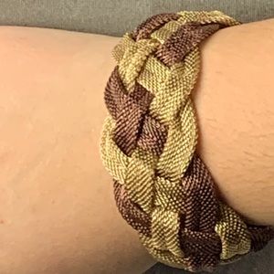 Fashion Two Toned Braided Bracelet